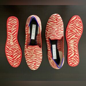Sz 6.5 / ROTHY’S The Loafer / Red Zebra Shoes / Model 003-152